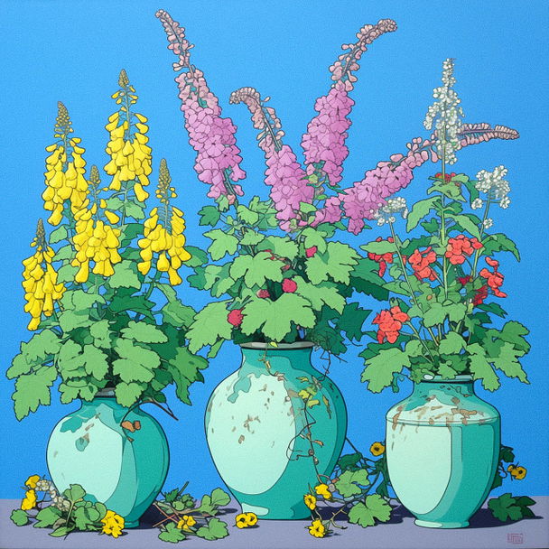 Michael Craig-Martin style, Midjourney Niji 6 — pick 11 of 11, picture 2 of 4