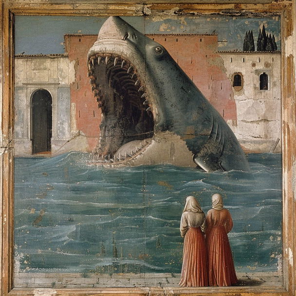 Piero della Francesca style, Midjourney V6 — pick 2 of 13, picture 1 of 4
