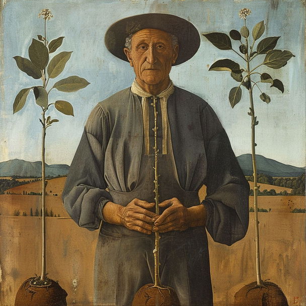 Piero della Francesca style, Midjourney V6 — pick 2 of 13, picture 4 of 4