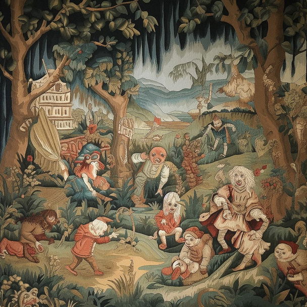 Aubusson tapestry style, Midjourney V5 — pick 7 of 20, picture 1 of 4