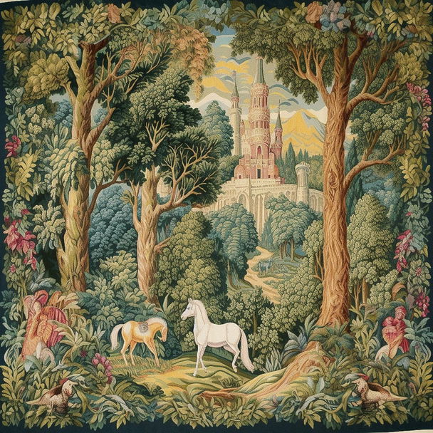 Aubusson tapestry style, Midjourney V5 — pick 7 of 20, picture 4 of 4