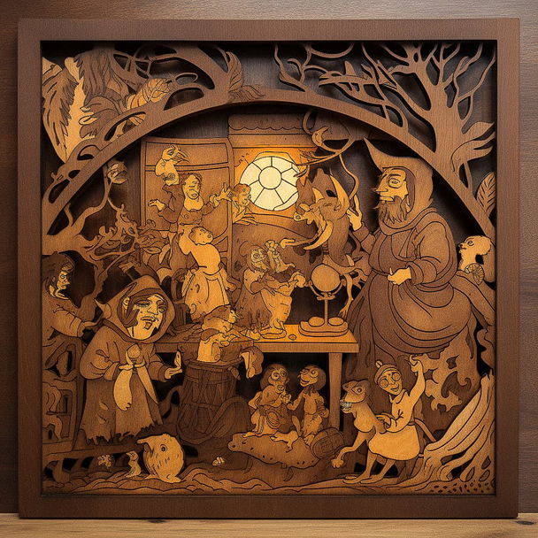 Marquetry style, Midjourney V5 — pick 9 of 20, picture 1 of 4