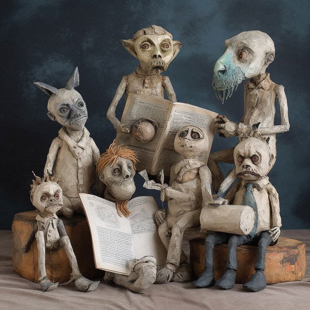 Papier-mache style, Midjourney V5 — pick 8 of 20, picture 1 of 4
