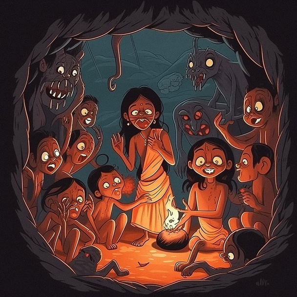 Patachitra painting style, Midjourney V5 — pick 16 of 20, picture 1 of 4