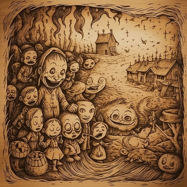 Pyrography style, Midjourney V5 — pick 5 of 20, picture 1 of 4
