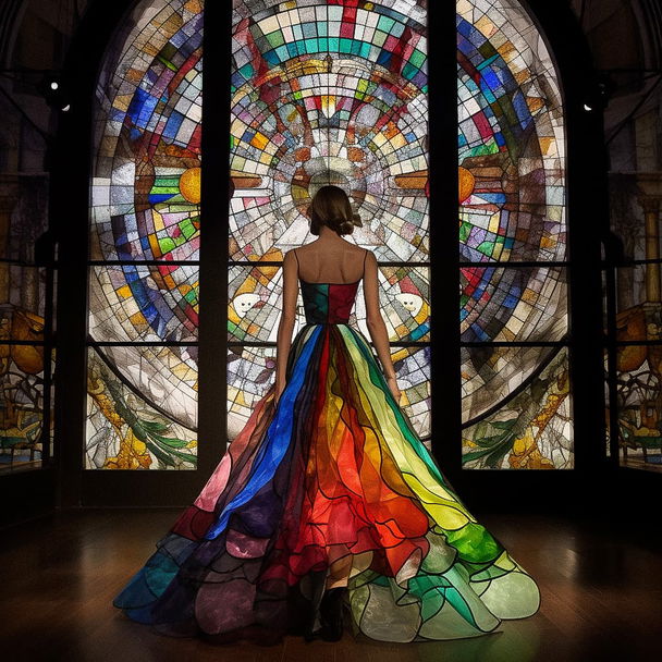Stained glass style, Midjourney V5 — pick 4 of 20, picture 3 of 4