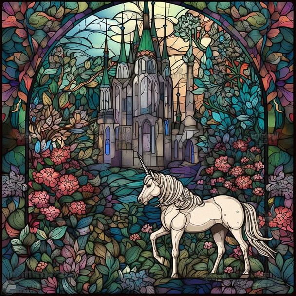 Stained glass style, Midjourney V5 — pick 4 of 20, picture 4 of 4