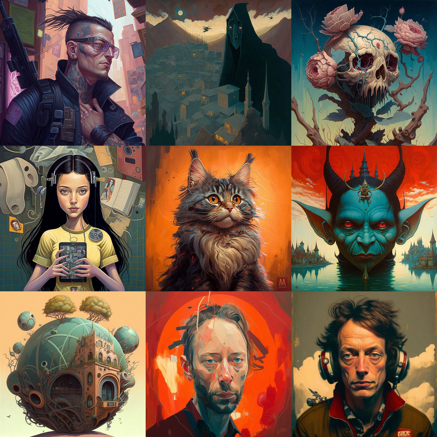 Aaron Jasinski style, Midjourney V4: cyberpunk character by Aaron Jasinski