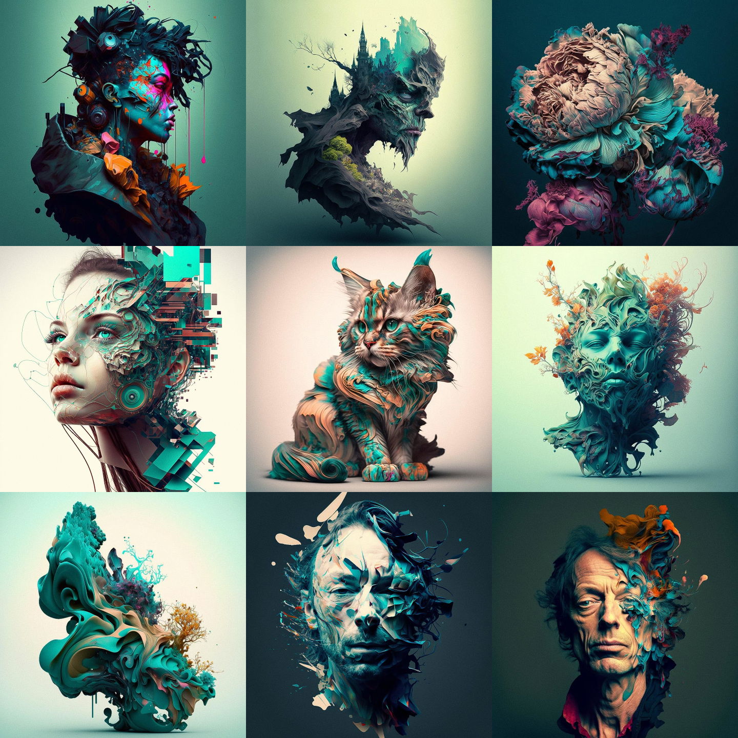 Alberto Seveso style, Midjourney V4: cyberpunk character by Alberto Seveso
