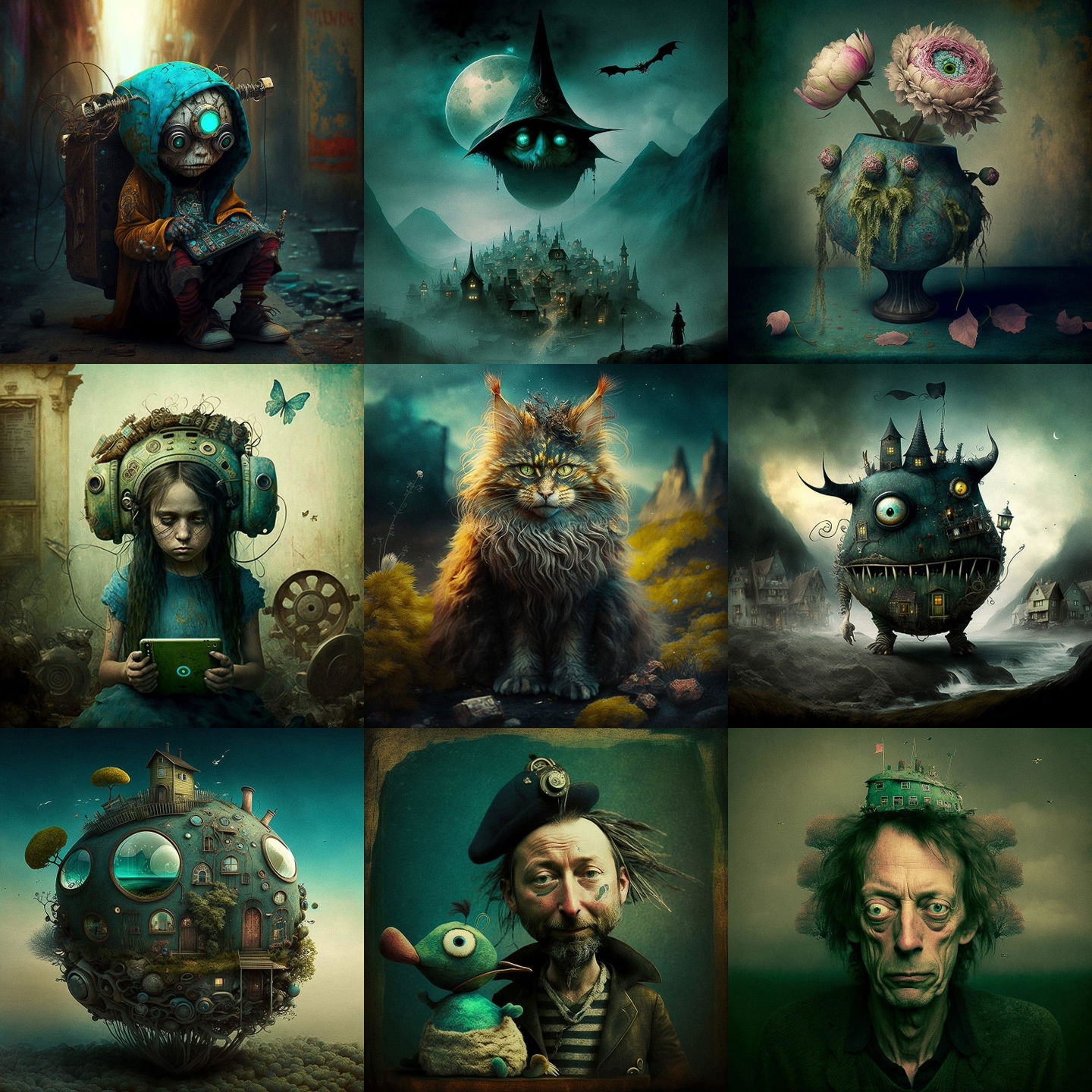 Alexander Jansson style, Midjourney V4: cyberpunk character by Alexander Jansson