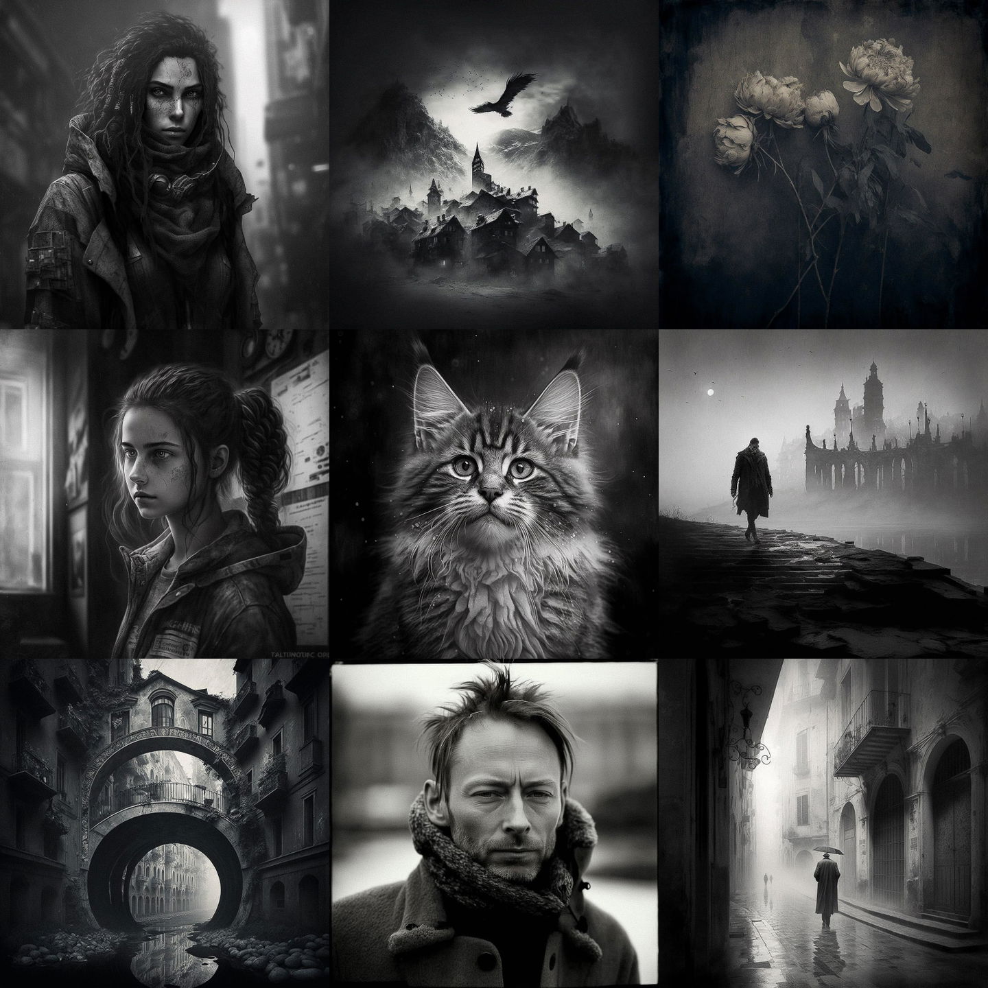 Ando Fuchs style, Midjourney V4: cyberpunk character by Ando Fuchs