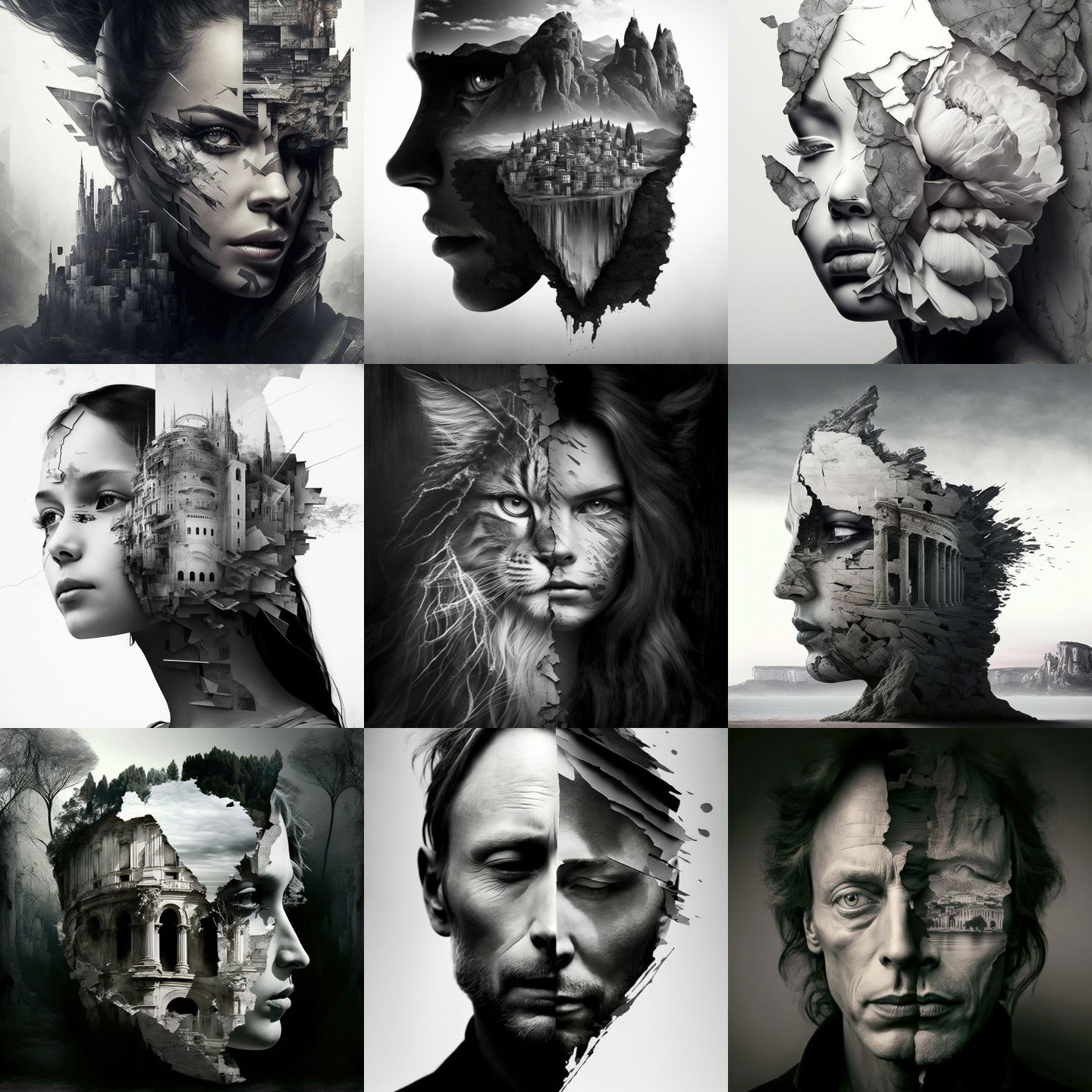 Antonio Mora style, Midjourney V4: cyberpunk character by Antonio Mora