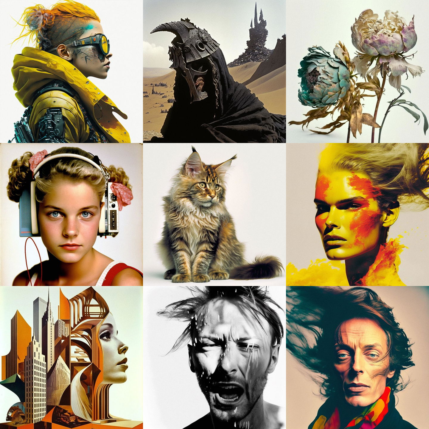 Bert Stern style, Midjourney V4: cyberpunk character by Bert Stern