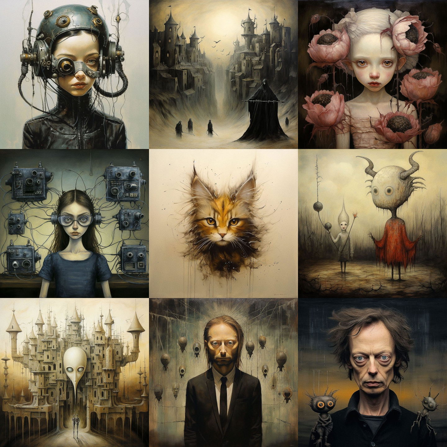 Bill Carman style, Midjourney V5.2: cyberpunk character by Bill Carman