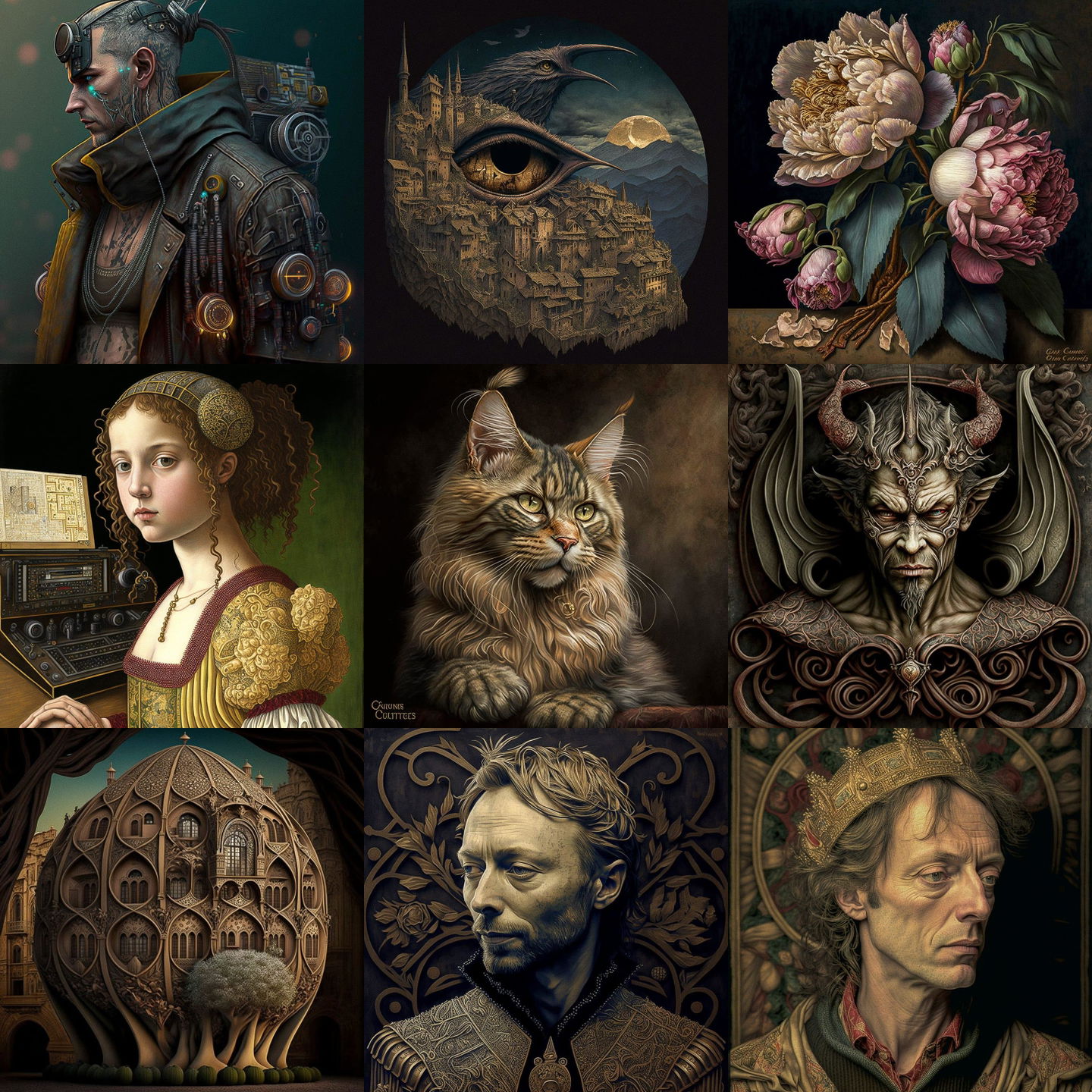 Carlo Crivelli style, Midjourney V4: cyberpunk character by Carlo Crivelli