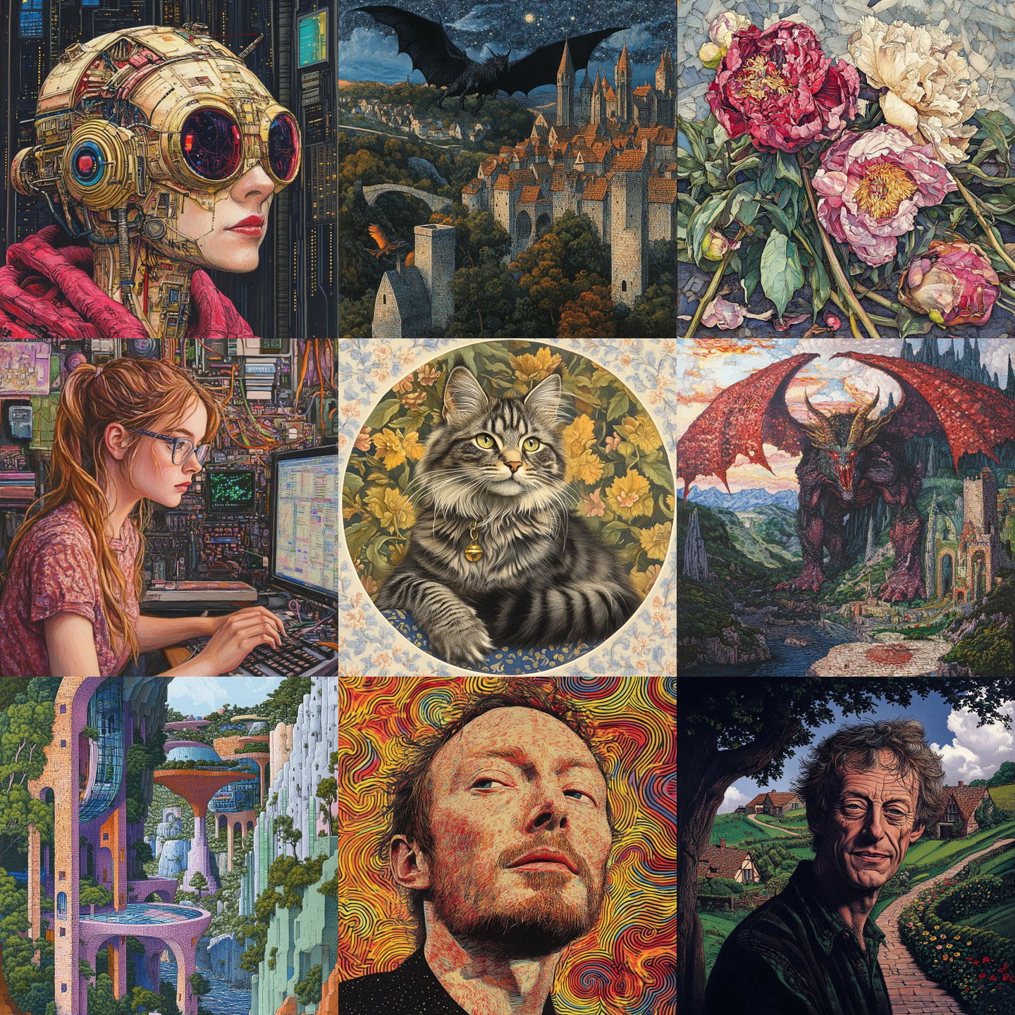 Charles Ginner style, Midjourney V6.1: cyberpunk character by Charles Ginner