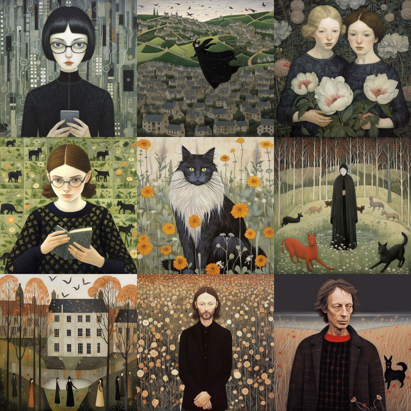 Dee Nickerson style, Midjourney V5.1: cyberpunk character by Dee Nickerson