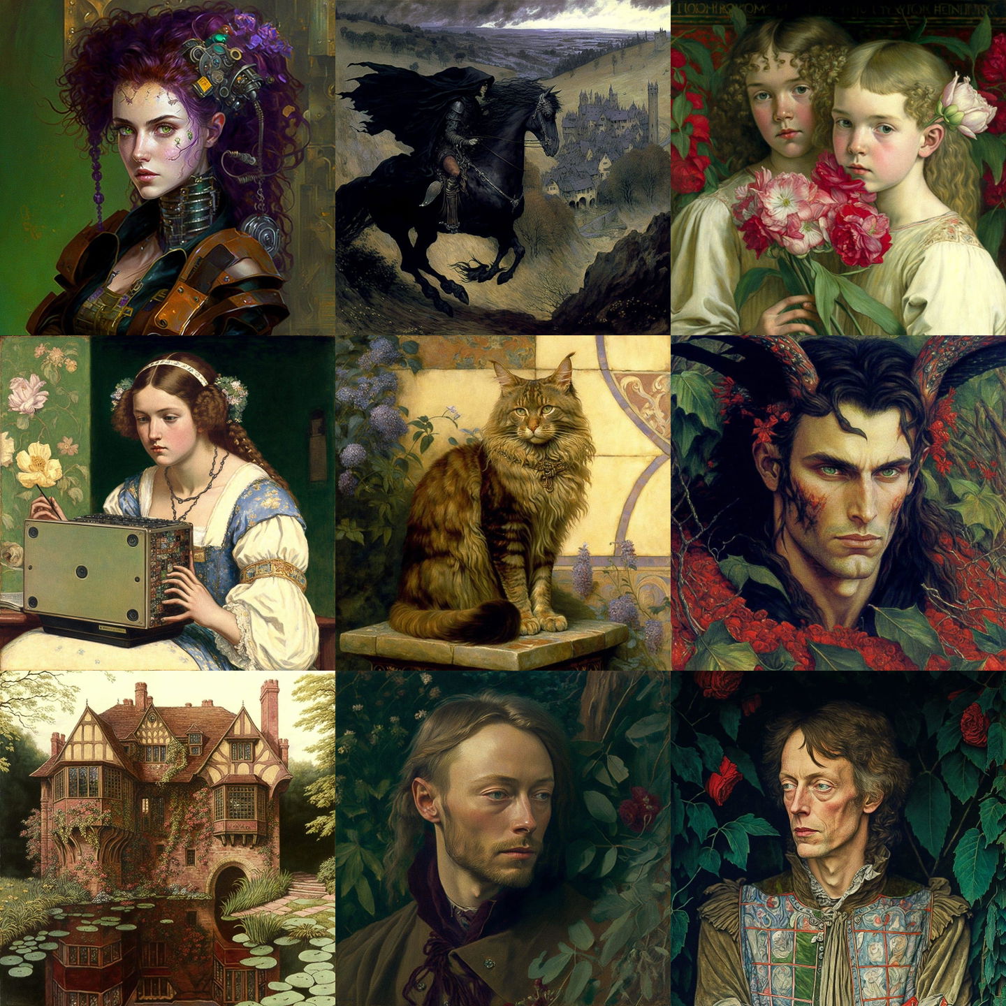 Eleanor Fortescue-Brickdale style, Midjourney V4: cyberpunk character by Eleanor Fortescue-Brickdale