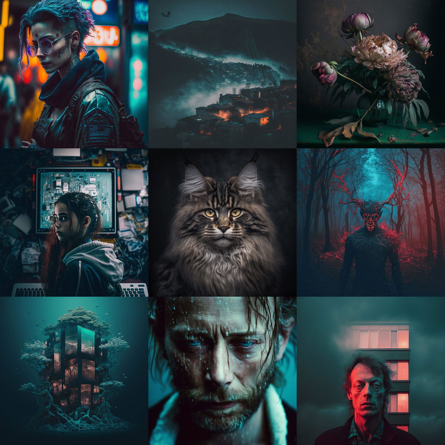 Elsa Bleda style, Midjourney V4: cyberpunk character by Elsa Bleda