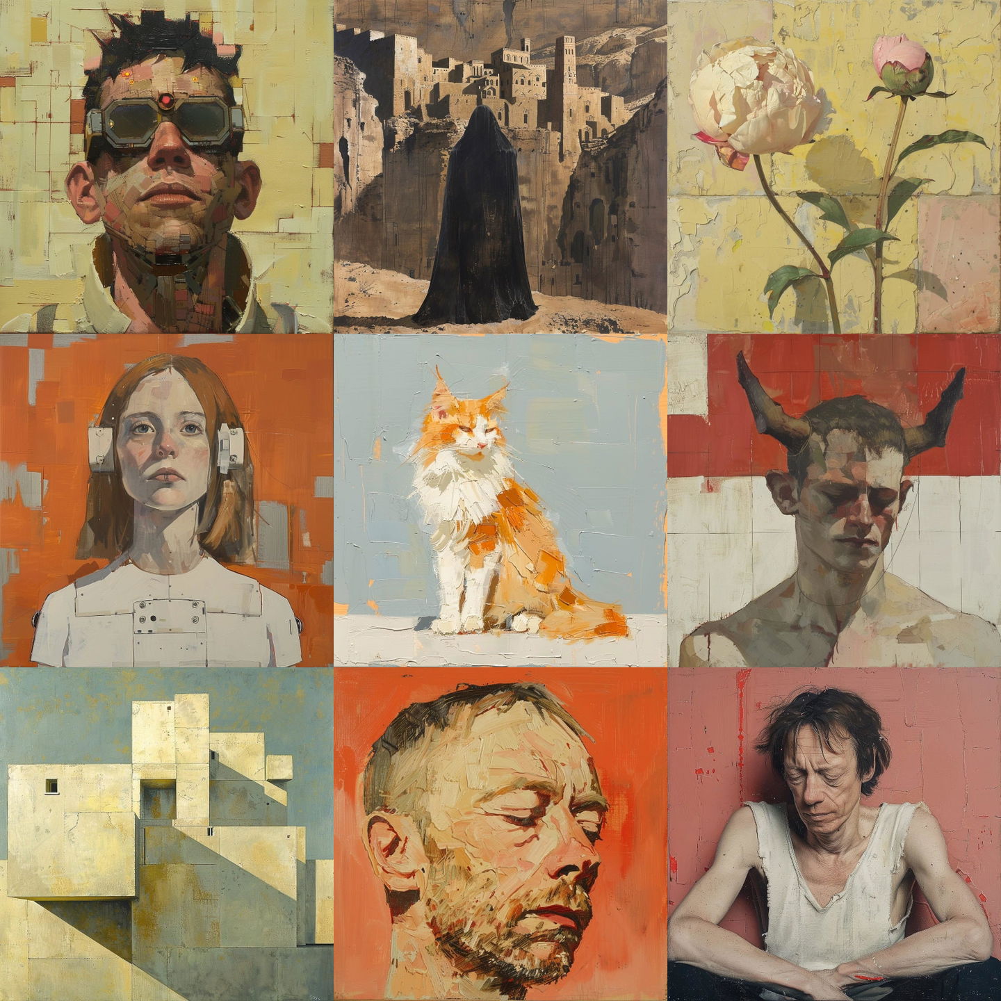 Euan Uglow style, Midjourney V6: cyberpunk character by Euan Uglow