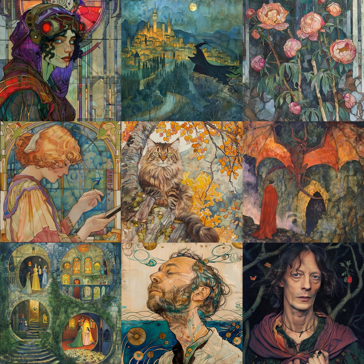 Florence Harrison style, Midjourney V6: cyberpunk character by Florence Harrison