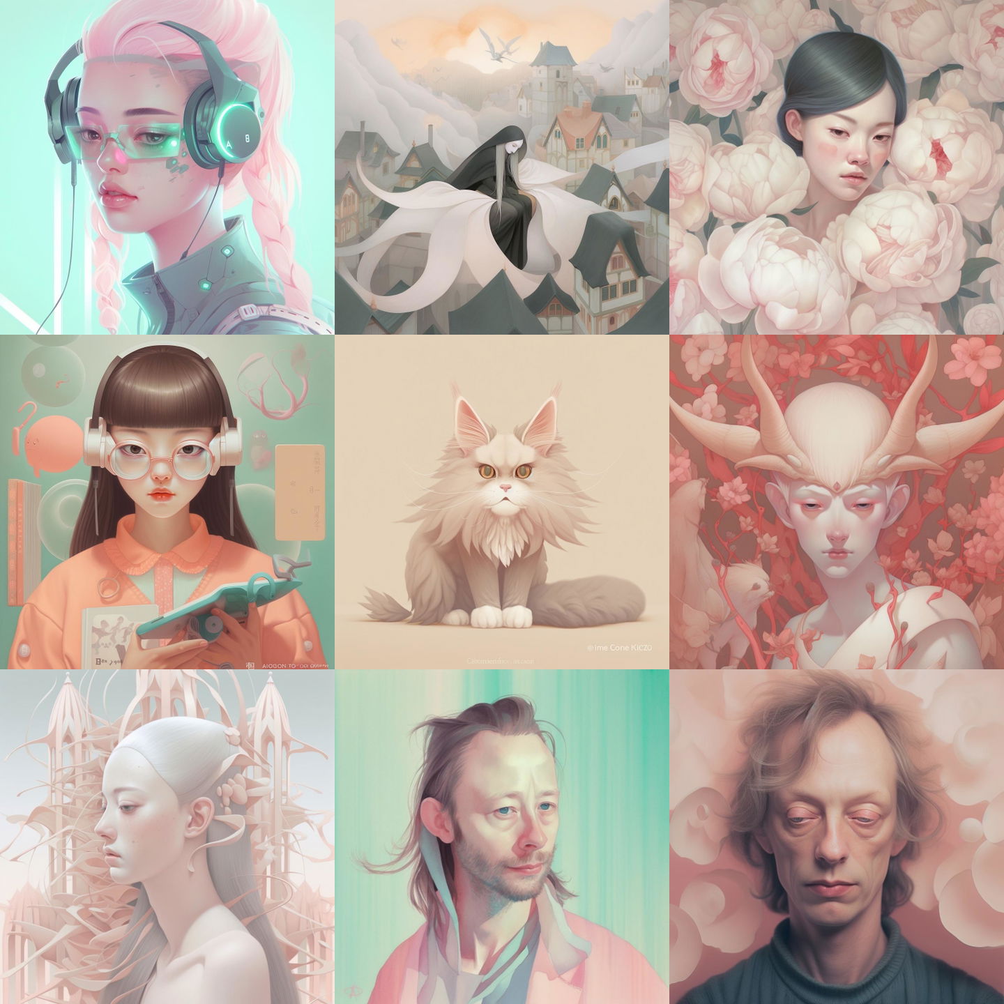 Hsiao Ron Cheng style, Midjourney V5: cyberpunk character by Hsiao Ron Cheng