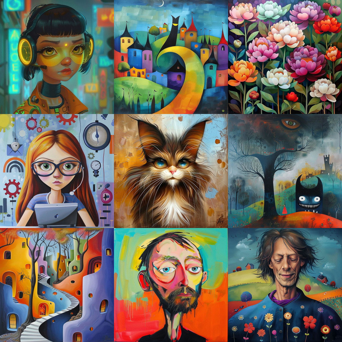 Iwona Lifsches style, Midjourney V6: cyberpunk character by Iwona Lifsches