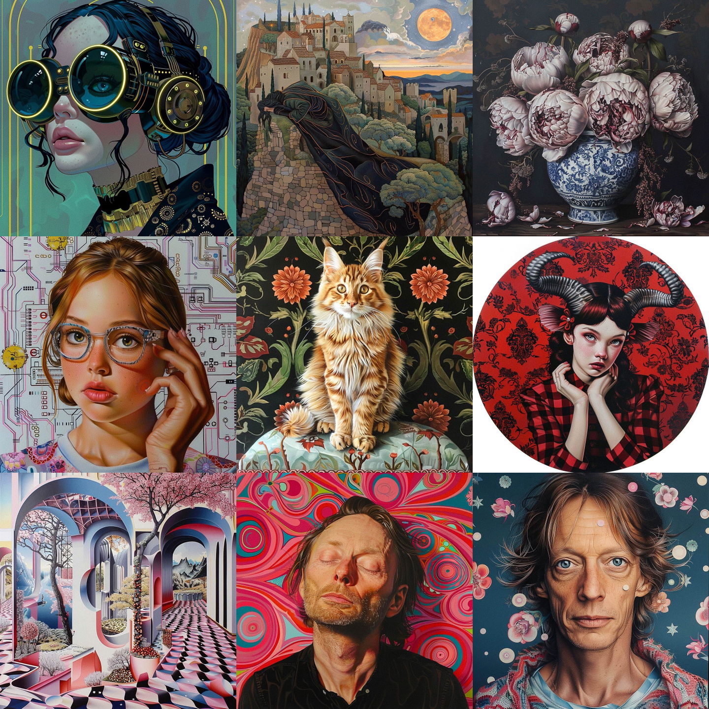Jocelyn Hobbie style, Midjourney V6: cyberpunk character by Jocelyn Hobbie