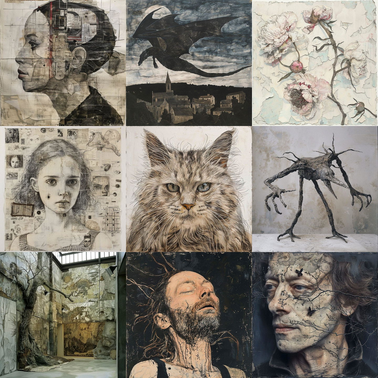 Kiki Smith style, Midjourney V6: cyberpunk character by Kiki Smith