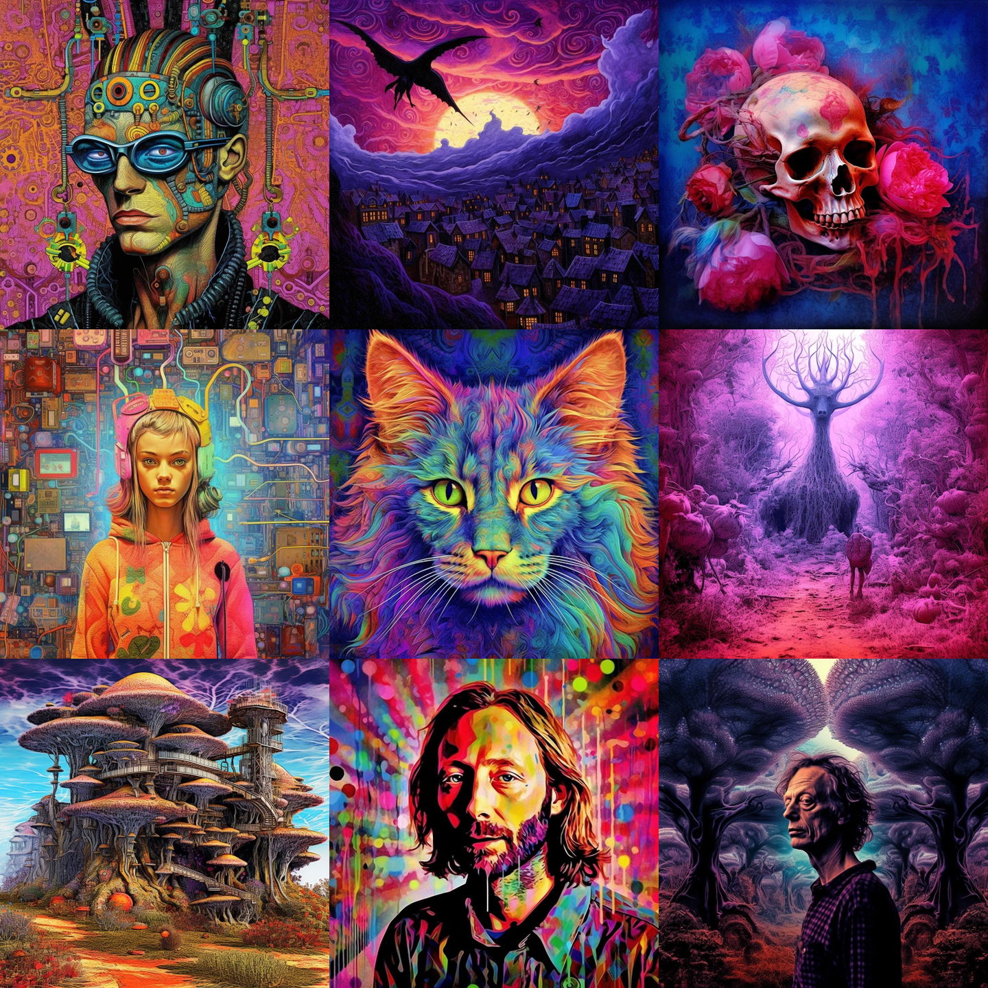 Larry Carlson style, Midjourney V5.1: cyberpunk character by Larry Carlson