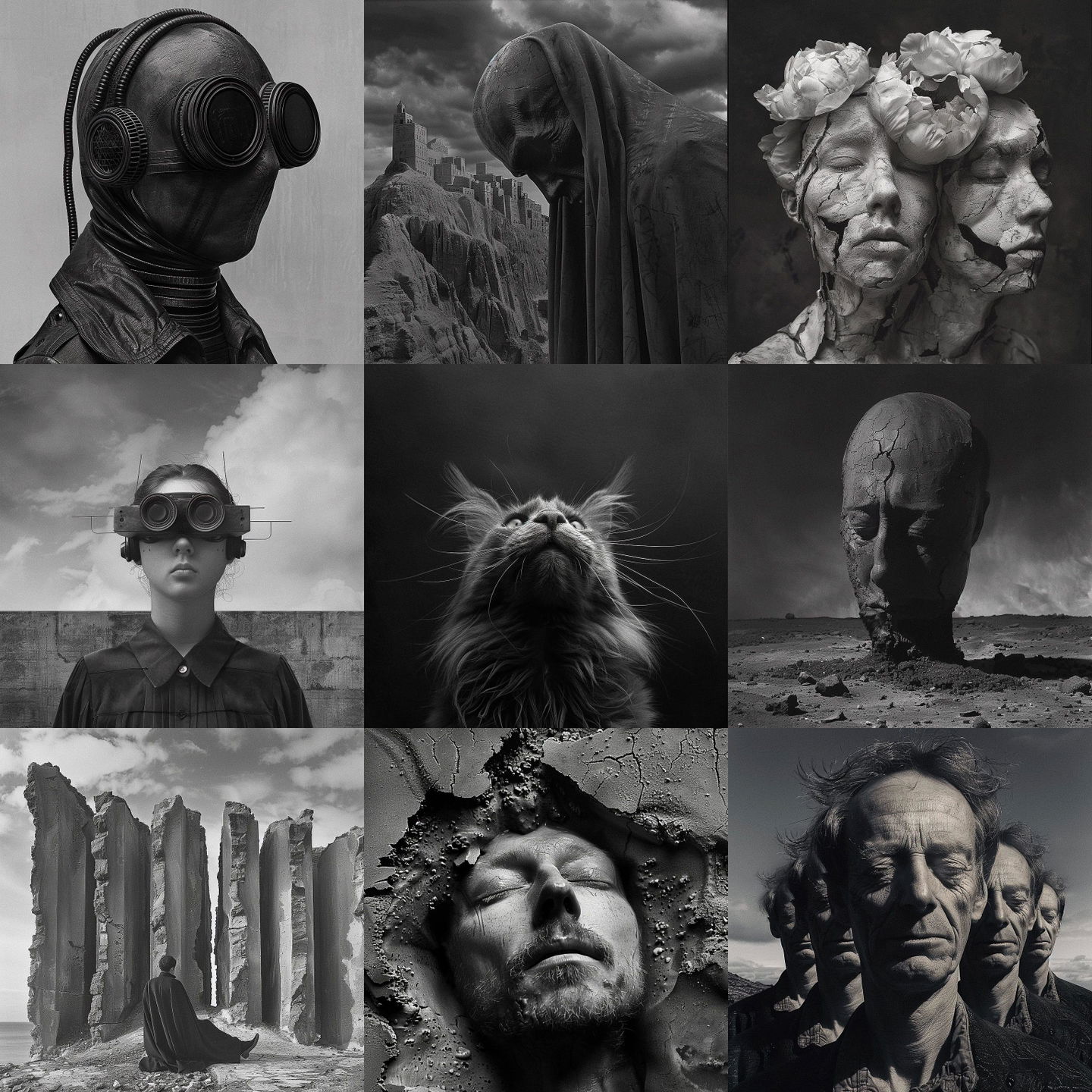 Misha Gordin style, Midjourney V6: cyberpunk character by Misha Gordin