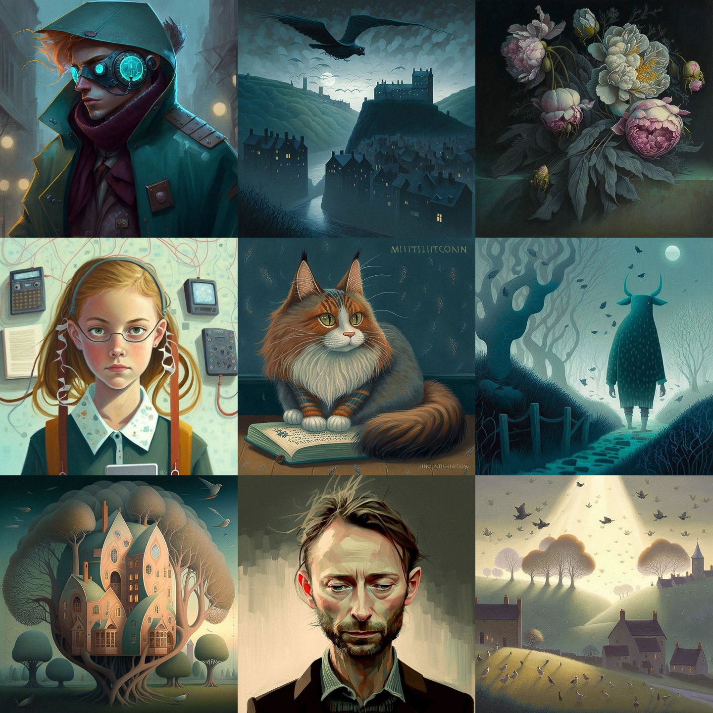 Nicholas Hely Hutchinson style, Midjourney V4: cyberpunk character by Nicholas Hely Hutchinson
