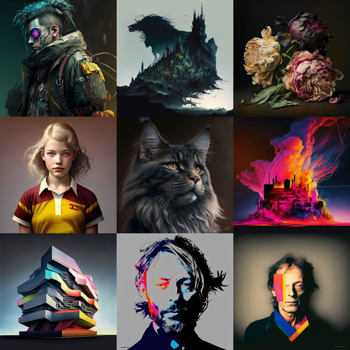 Peter Saville style, Midjourney V4: cyberpunk character by Peter Saville