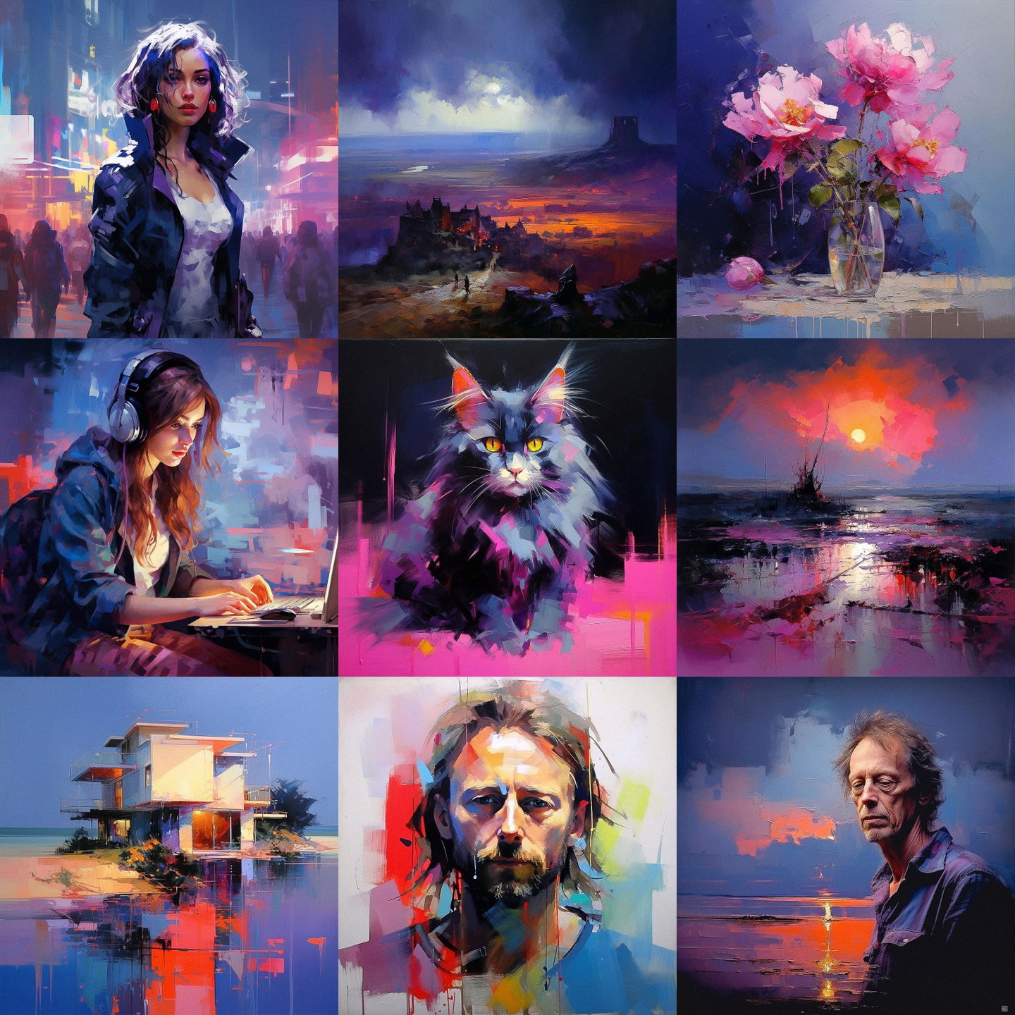 Peter Wileman style, Midjourney V5.2: cyberpunk character by Peter Wileman