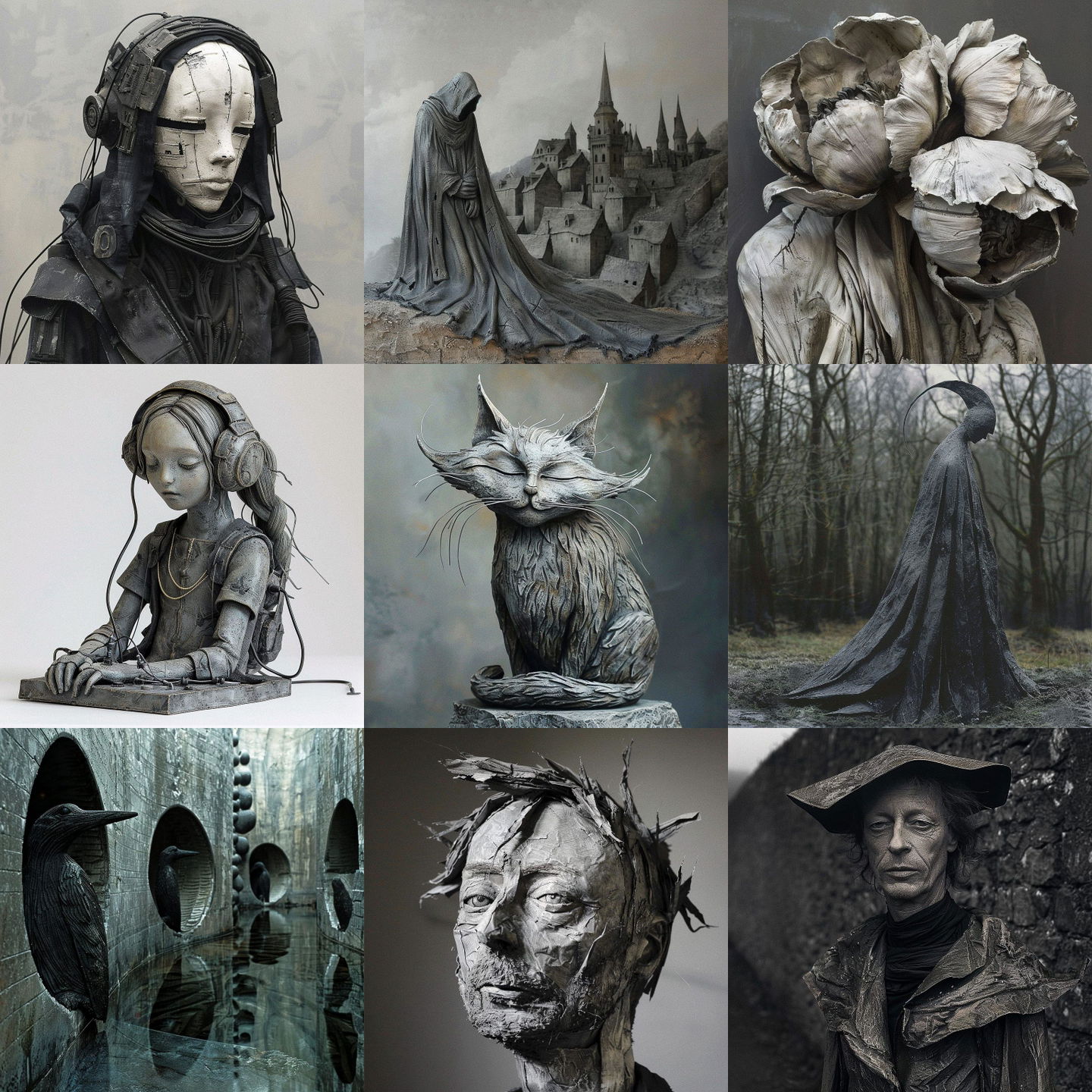 Philip Jackson style, Midjourney V6: cyberpunk character by Philip Jackson