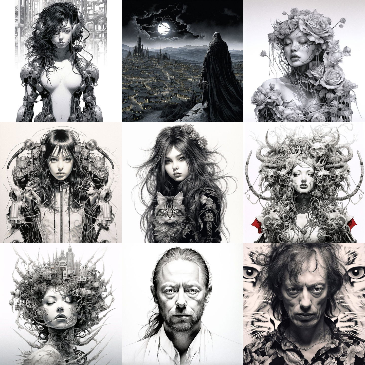 Shohei Otomo style, Midjourney V5.2: cyberpunk character by Shohei Otomo