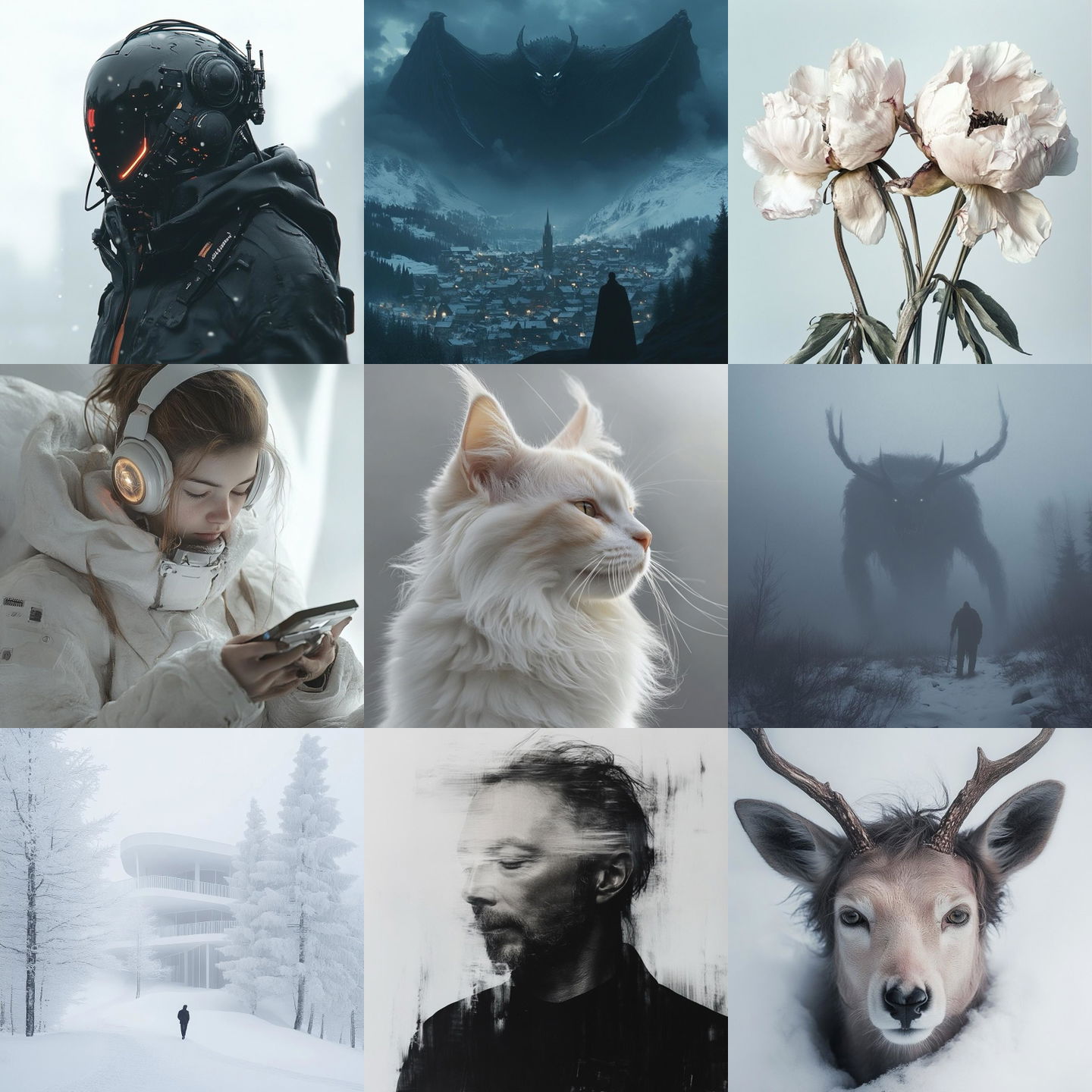 Vincent Munier style, Midjourney V6.1: cyberpunk character by Vincent Munier