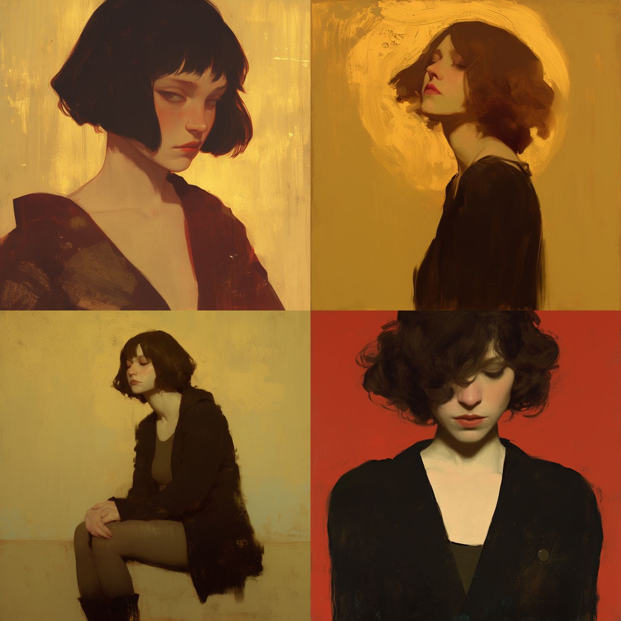 Aaron Westerberg style, Midjourney Niji 6, render 1 of 4