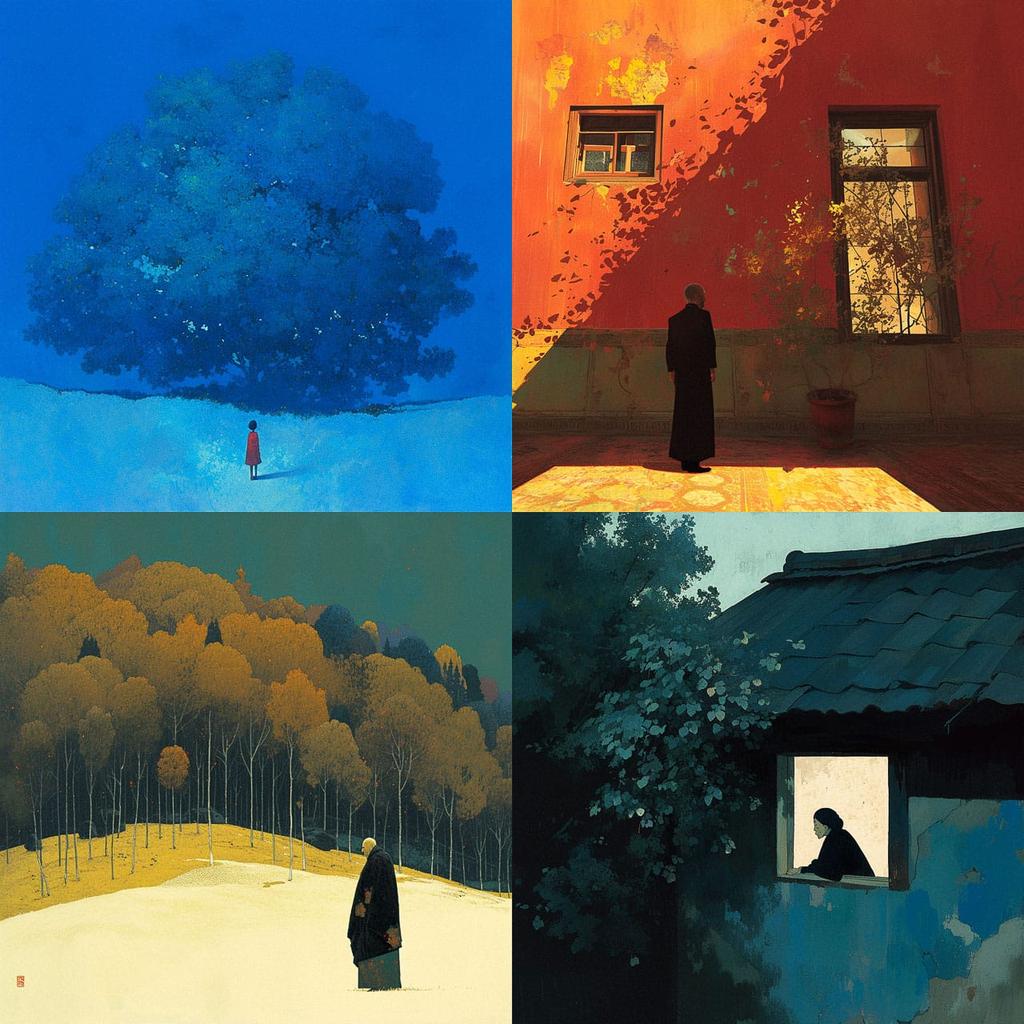 Abbas Kiarostami style, Midjourney Niji 6, render 1 of 4