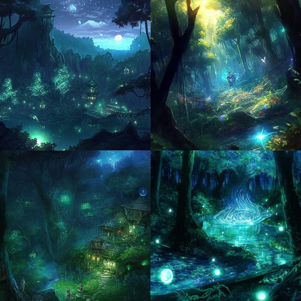 Adam Elsheimer style, Midjourney Niji 5, render 1 of 4