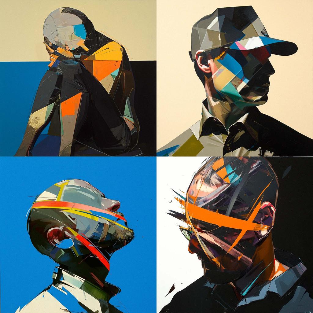 Adam Neate style, Midjourney Niji 6, render 1 of 4