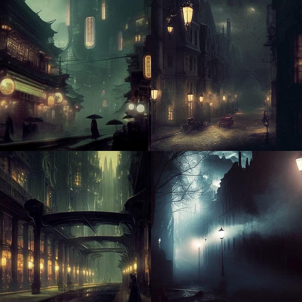 Adolf Fassbender style, Midjourney Niji 5, render 1 of 4