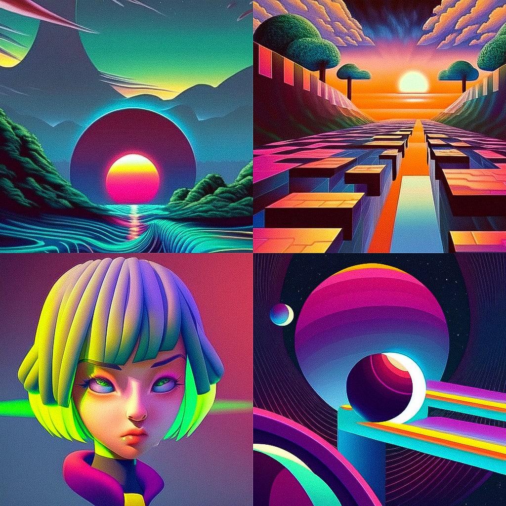 Alan Kenny style, Midjourney Niji 4, render 1 of 4