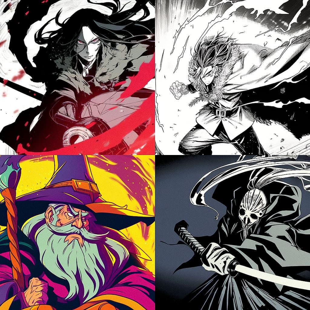 Alan Moore style, Midjourney Niji 5, render 1 of 4