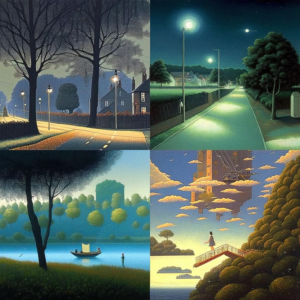 Alan Parry style, Midjourney Niji 4, render 1 of 4