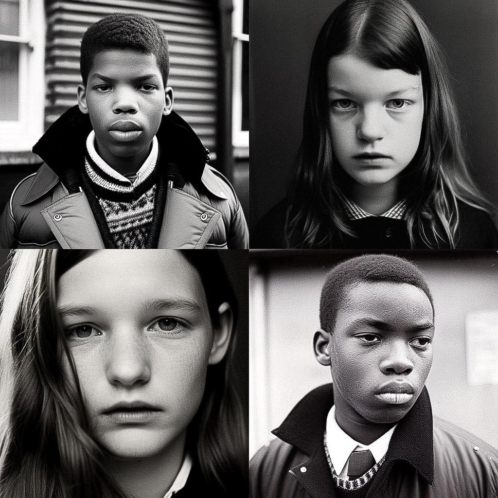 Alasdair McLellan style, Midjourney Niji 4, render 1 of 4