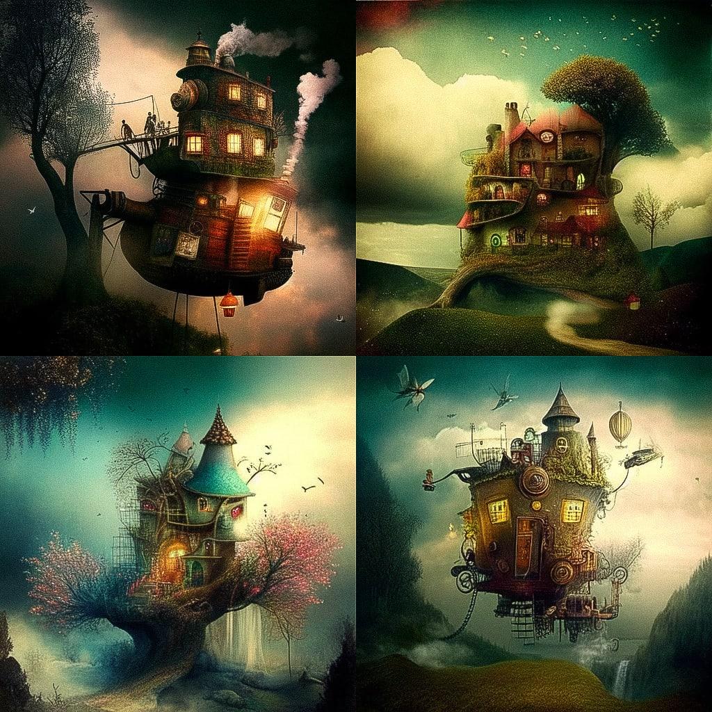 Alexander Jansson style, Midjourney Niji 4, render 1 of 4