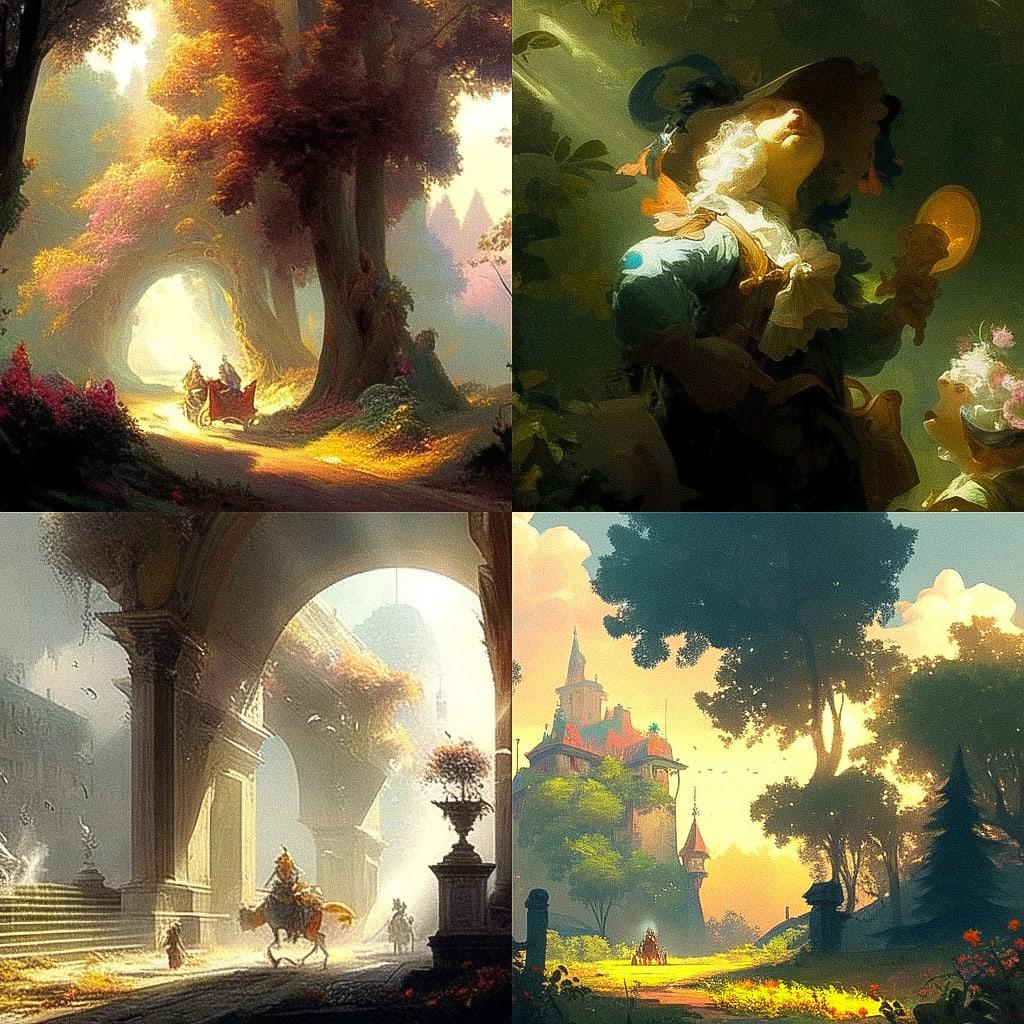 Alexandre-Evariste Fragonard style, Midjourney Niji 4, render 1 of 4