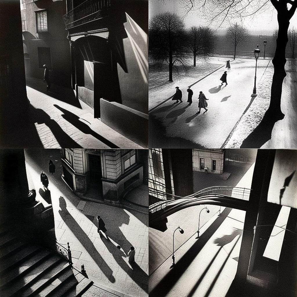 Andre Kertesz style, Midjourney Niji 4, render 1 of 4
