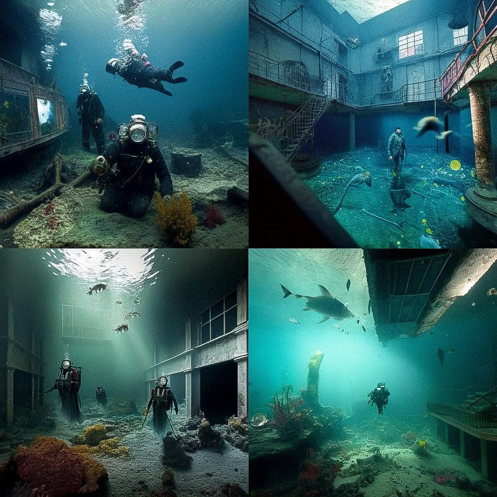 Andreas Franke style, Midjourney Niji 4, render 1 of 4